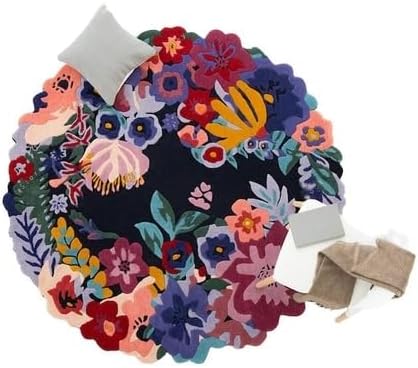 Aracelli Multicolor Floral Area Rug for Bedroom and Living Room
