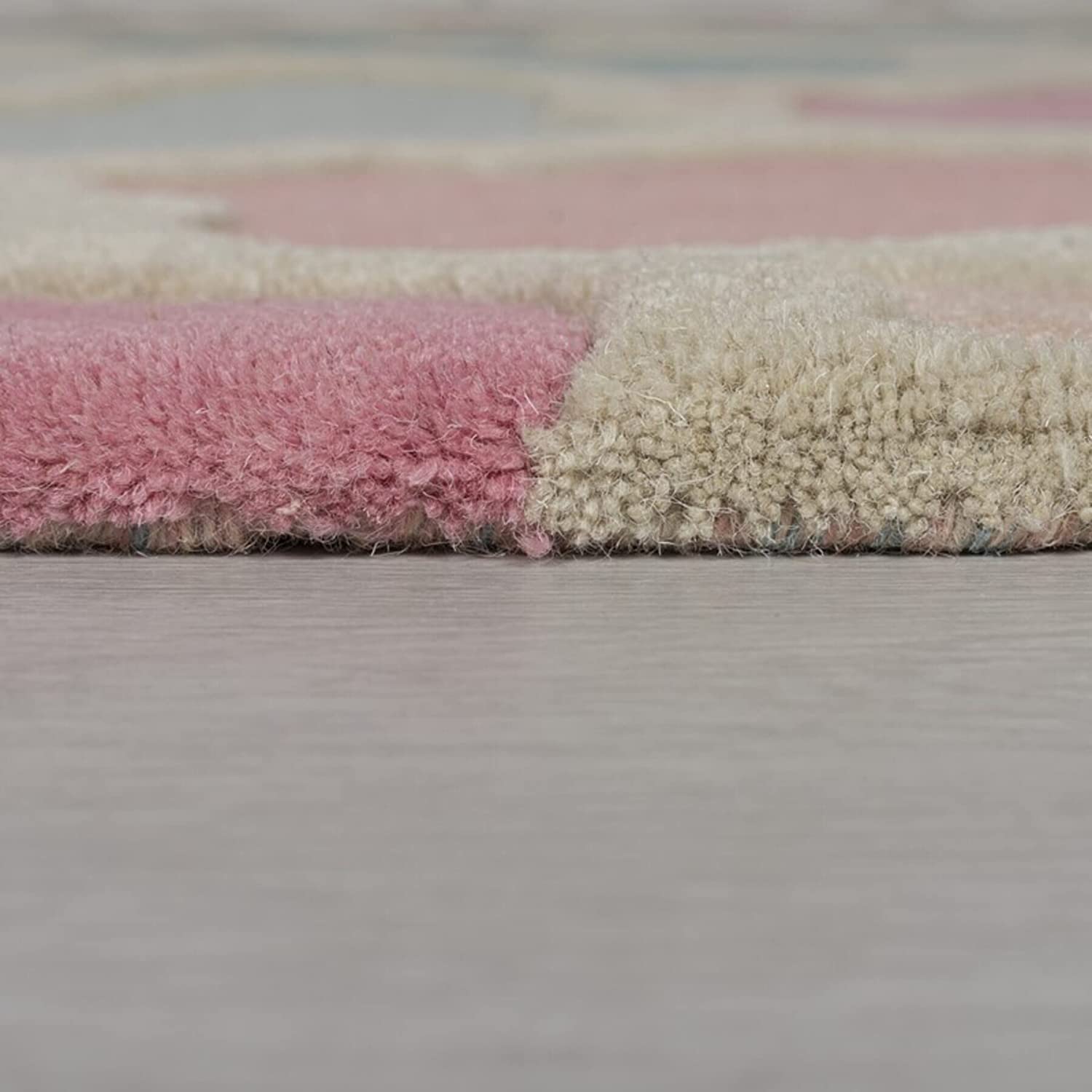 Rosella Multicolor Hand Tufted Wool Round Rug for Living Room and Bedroom