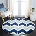 Multicolor Hand Tufted Wool Round Rug for Living Room and Bedroom
