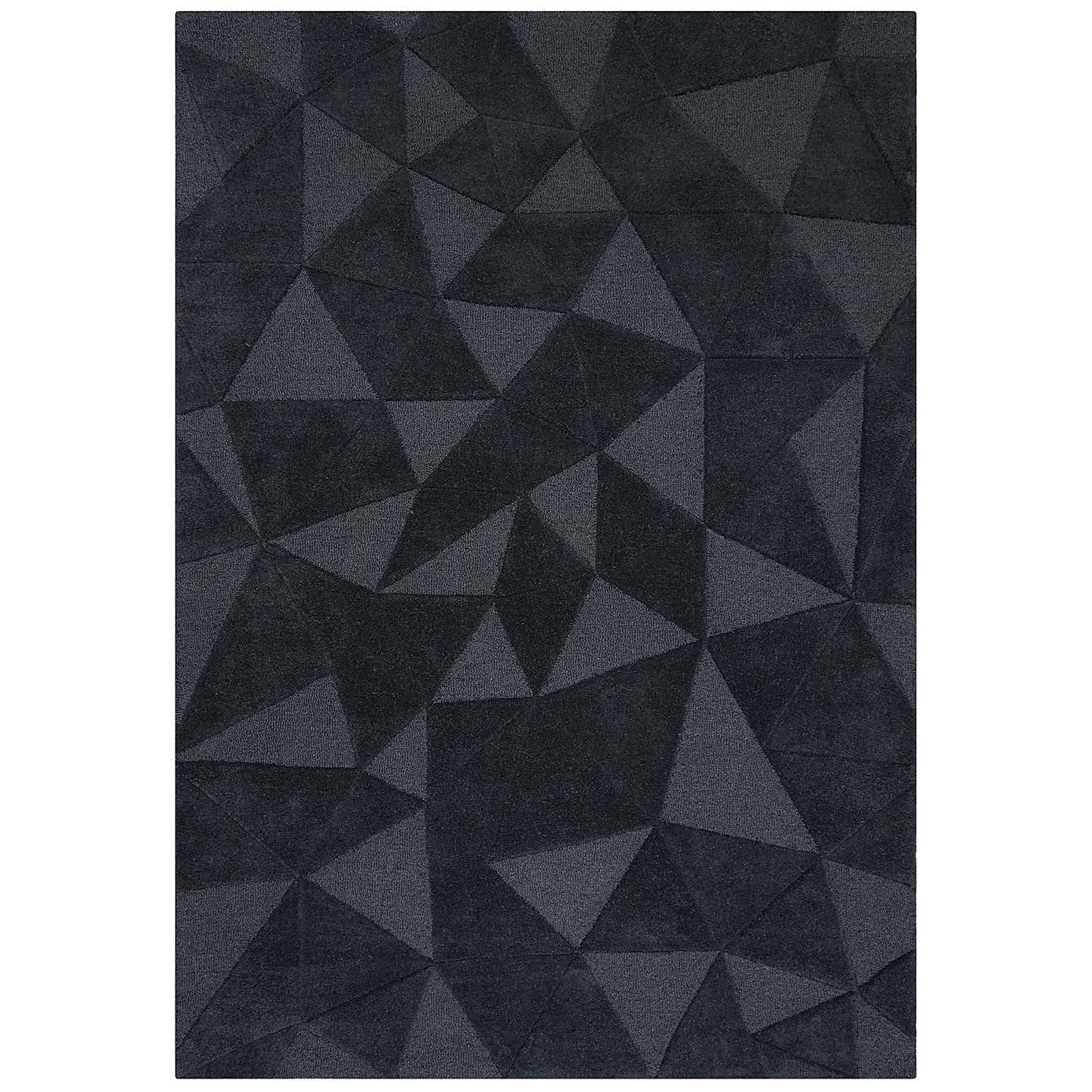 Charcoal Modern Hand Tufted Area Rug for Living Room & Bedroom