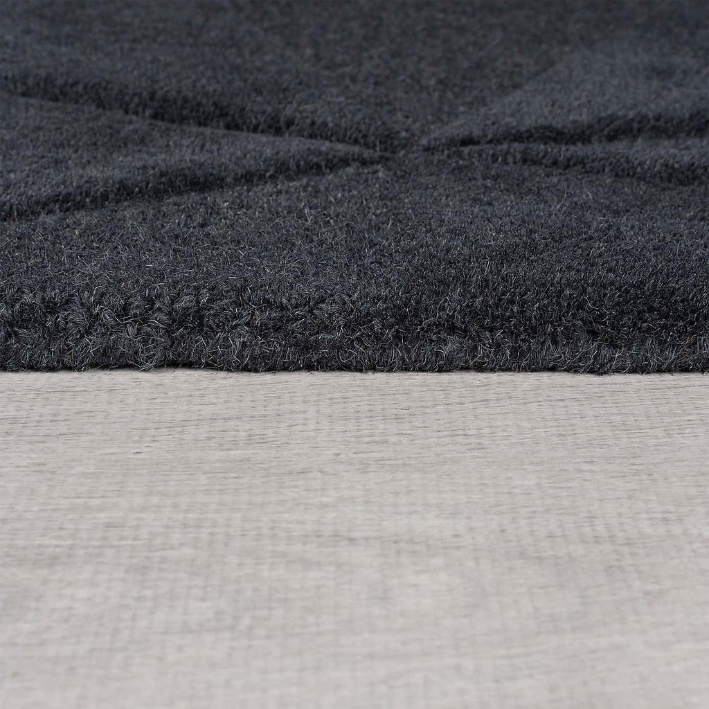 Charcoal Modern Hand Tufted Area Rug for Living Room & Bedroom