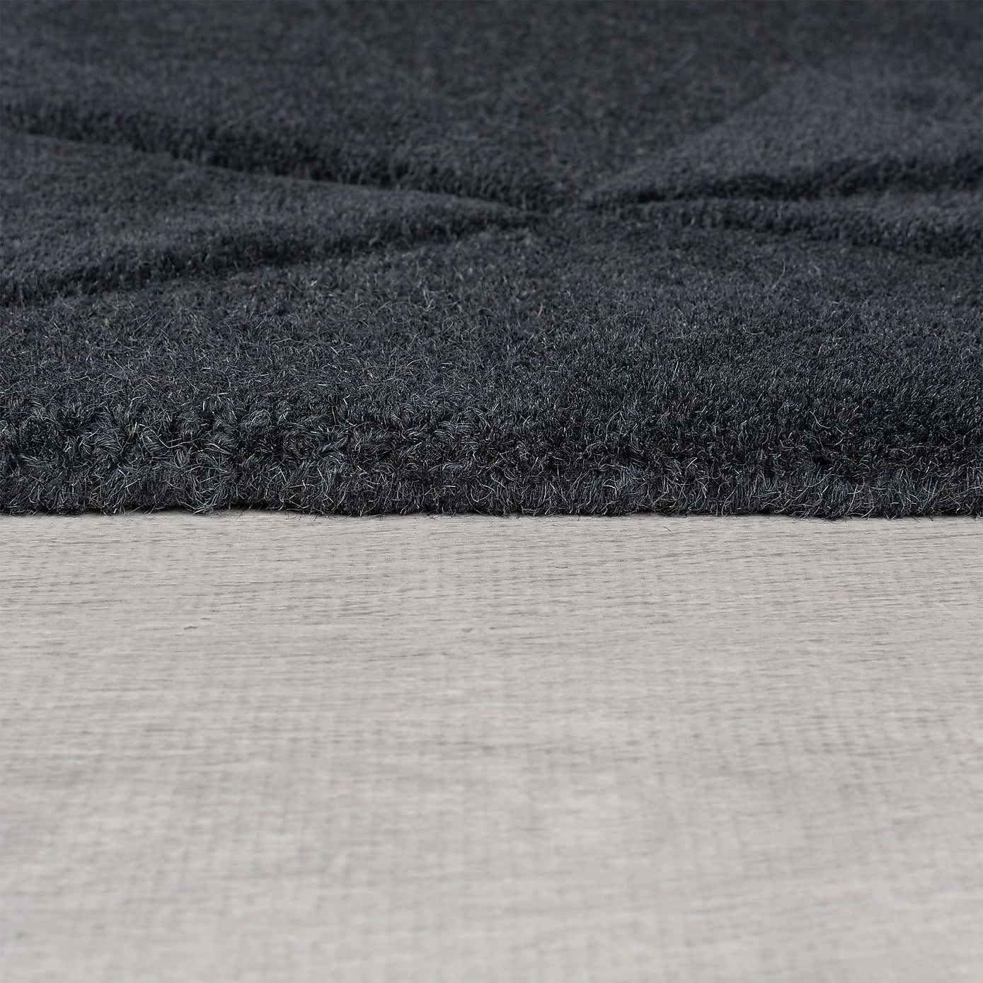 Charcoal Modern Hand Tufted Area Rug for Living Room & Bedroom