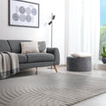 Grey Modern Hand Tufted Area Rug for Living Room & Bedroom