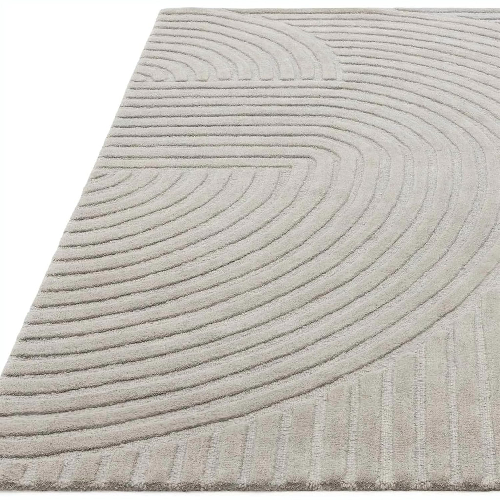 Grey Modern Hand Tufted Area Rug for Living Room & Bedroom