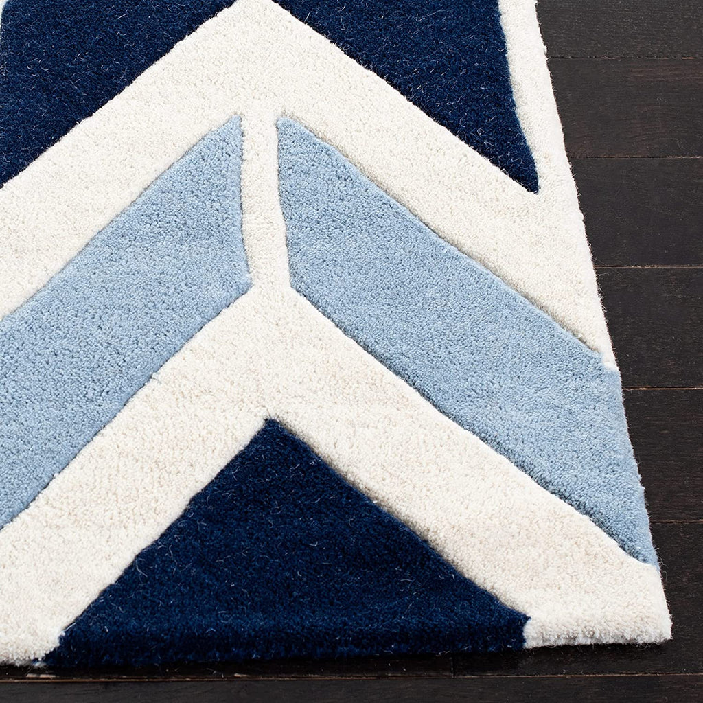 Multicolor Hand Tufted Wool Round Rug for Living Room and Bedroom