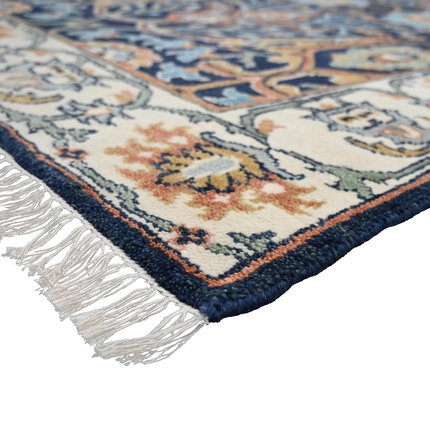 Premium Vintage Hand Knotted Area Rug - Multicolor