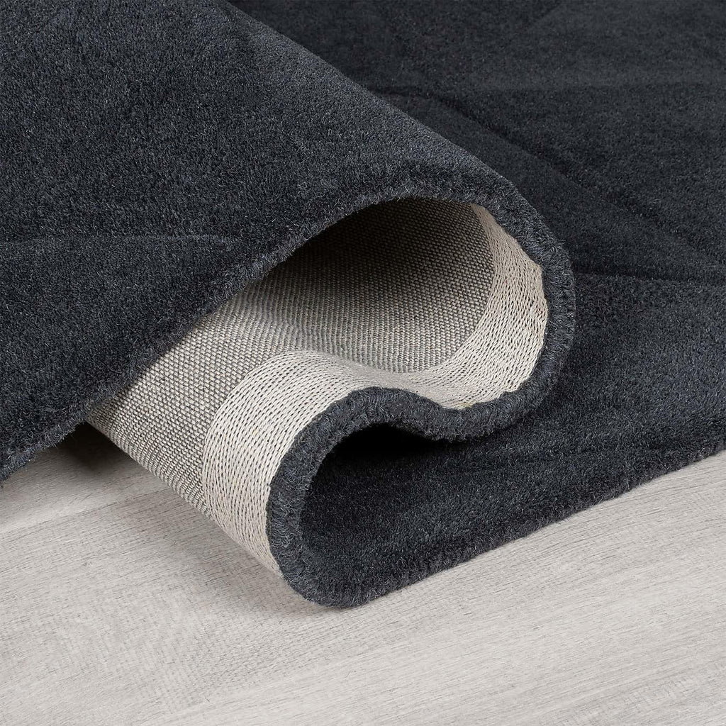 Charcoal Modern Hand Tufted Area Rug for Living Room & Bedroom