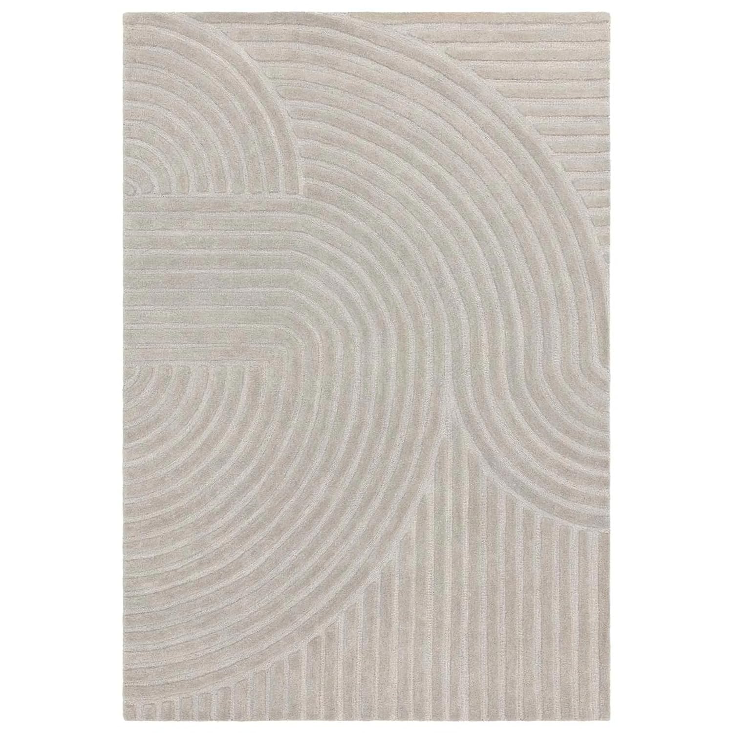 Grey Modern Hand Tufted Area Rug for Living Room & Bedroom