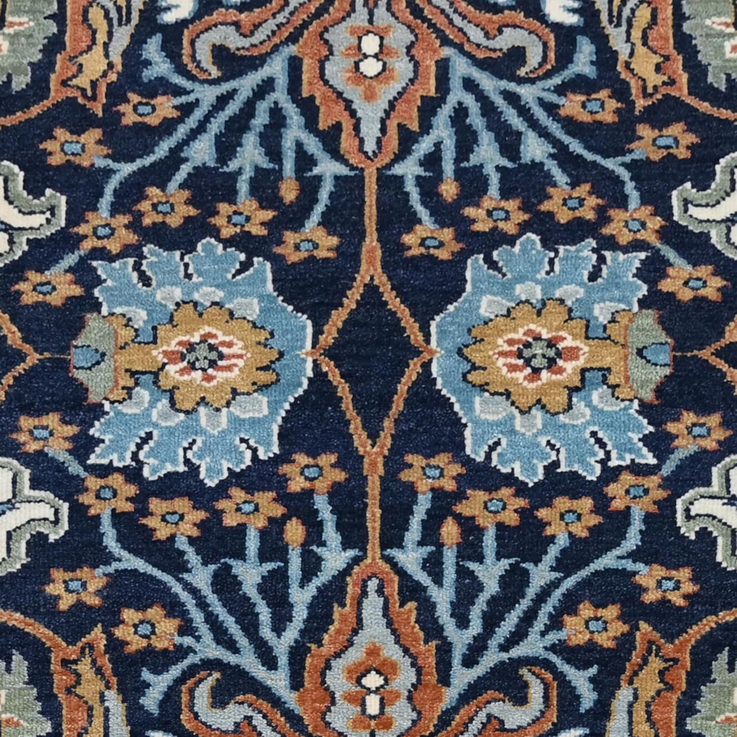 Premium Vintage Hand Knotted Area Rug - Multicolor