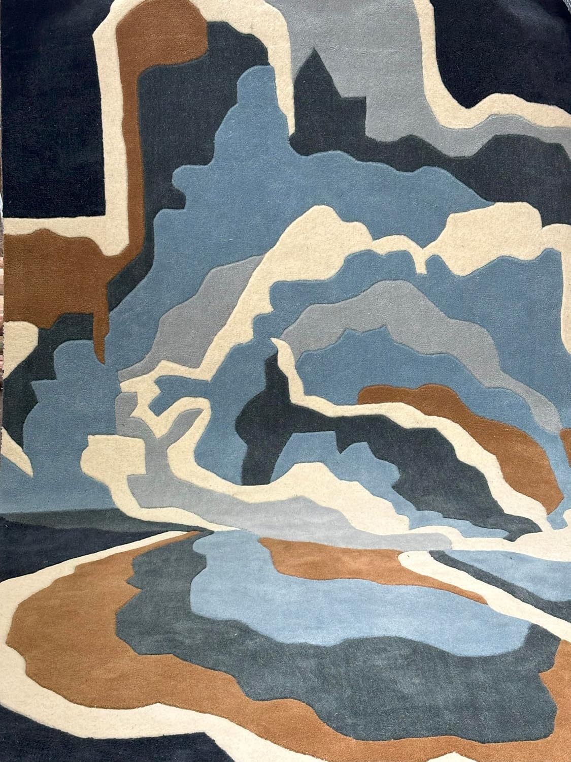 Multicolor Modern Hand Tufted Area Rug for Living Room & Bedroom