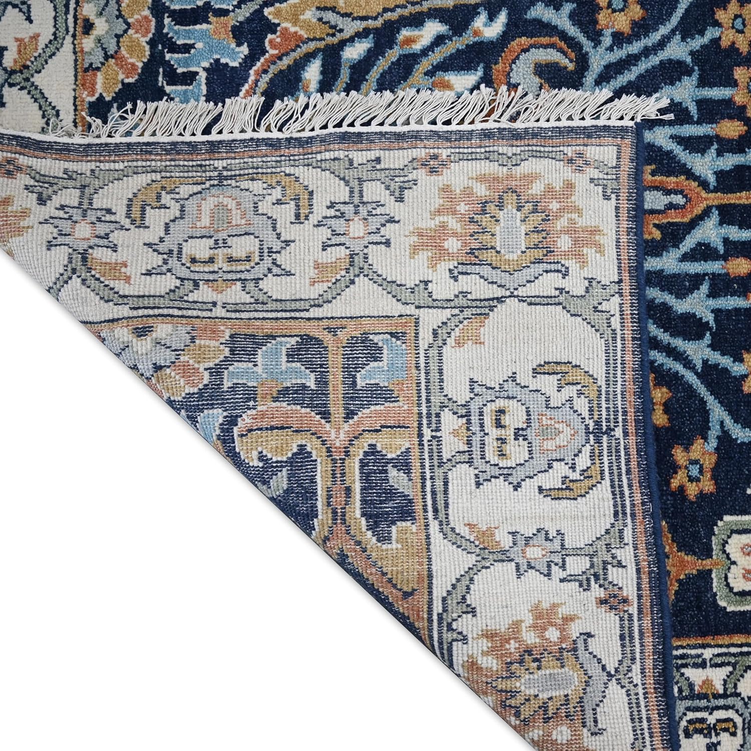 Premium Vintage Hand Knotted Area Rug - Multicolor