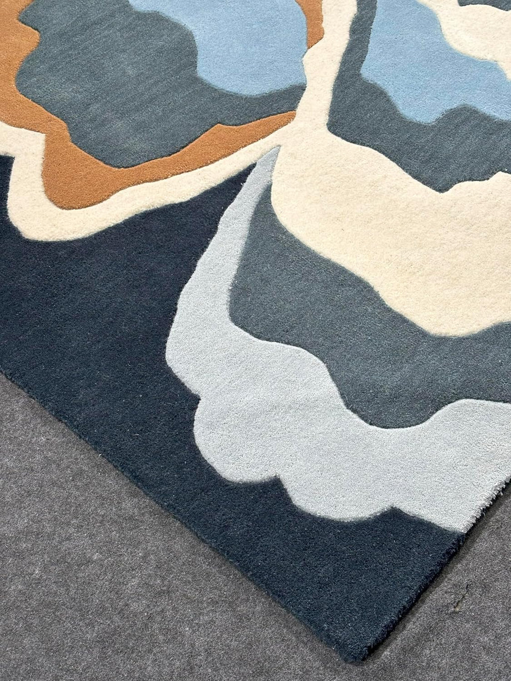 Multicolor Modern Hand Tufted Area Rug for Living Room & Bedroom
