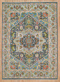 Grey Turkish Oushak Hand Knotted Rug for Bedroom & Living Room
