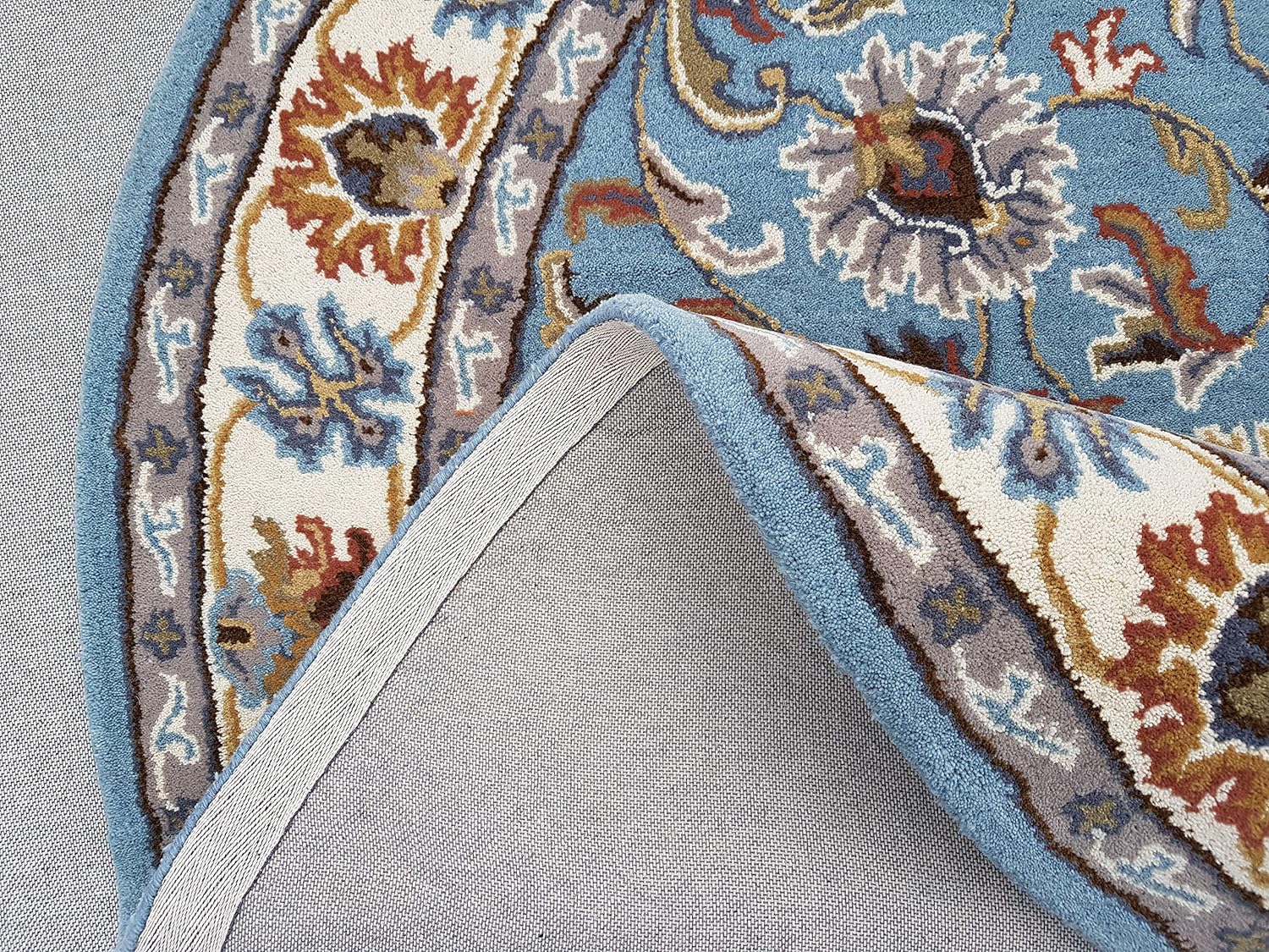 Persian Design Round Table Rug
