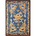 Ancient Chinese Dragon Hand Tufted Area Rug for Living Room & Bedroom