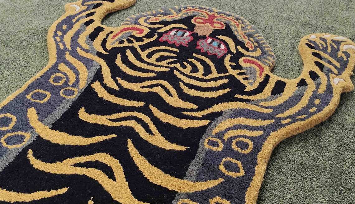 Tibetan Tiger Shape Rug