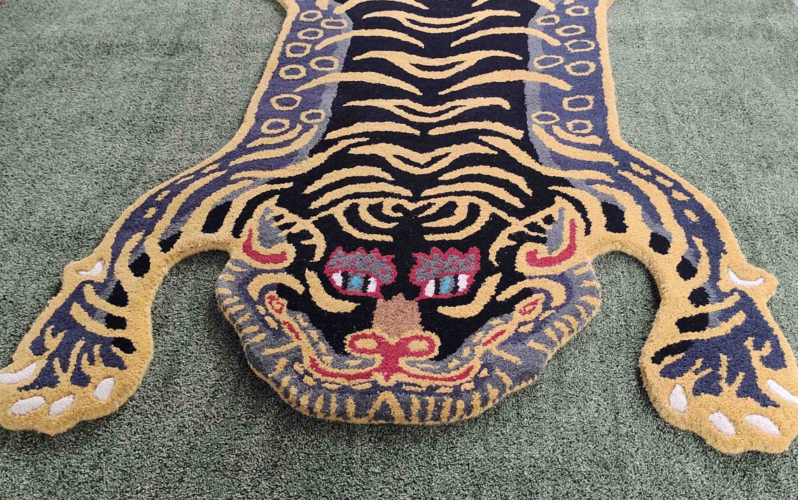 Tibetan Tiger Shape Rug