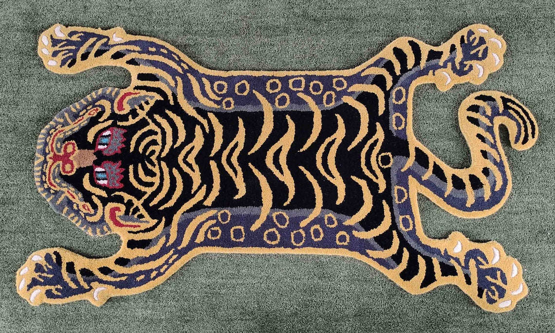 Tibetan Tiger Shape Rug
