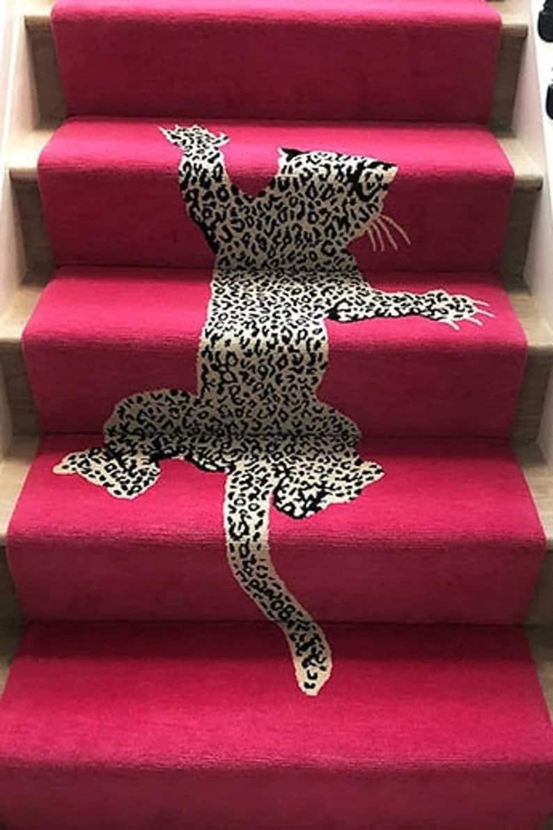 Climbing Leopard Runner Rug