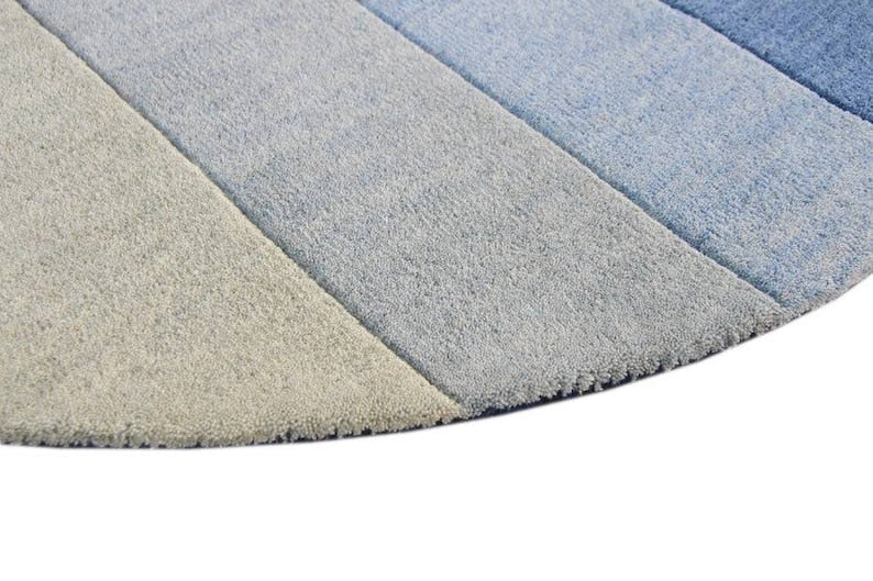 Maximus Modern Rug - Ocean Blue
