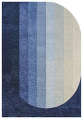 Maximus Modern Rug - Ocean Blue