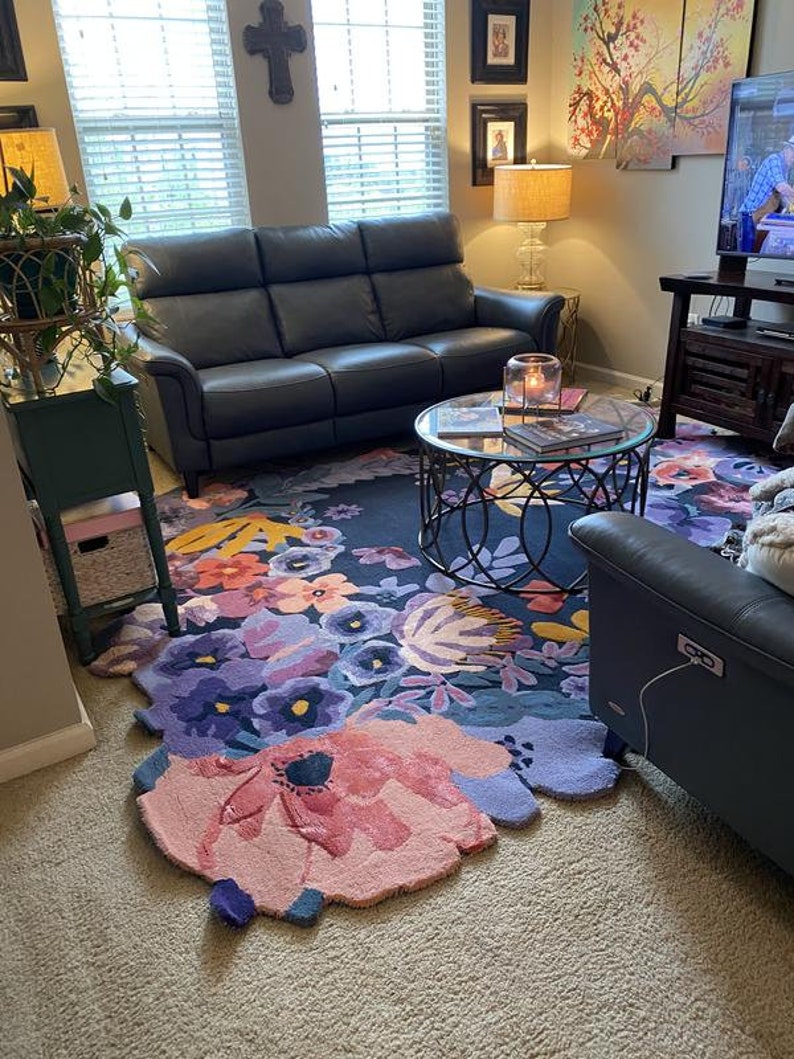 Aracelli Multicolor Floral Area Rug for Bedroom and Living Room