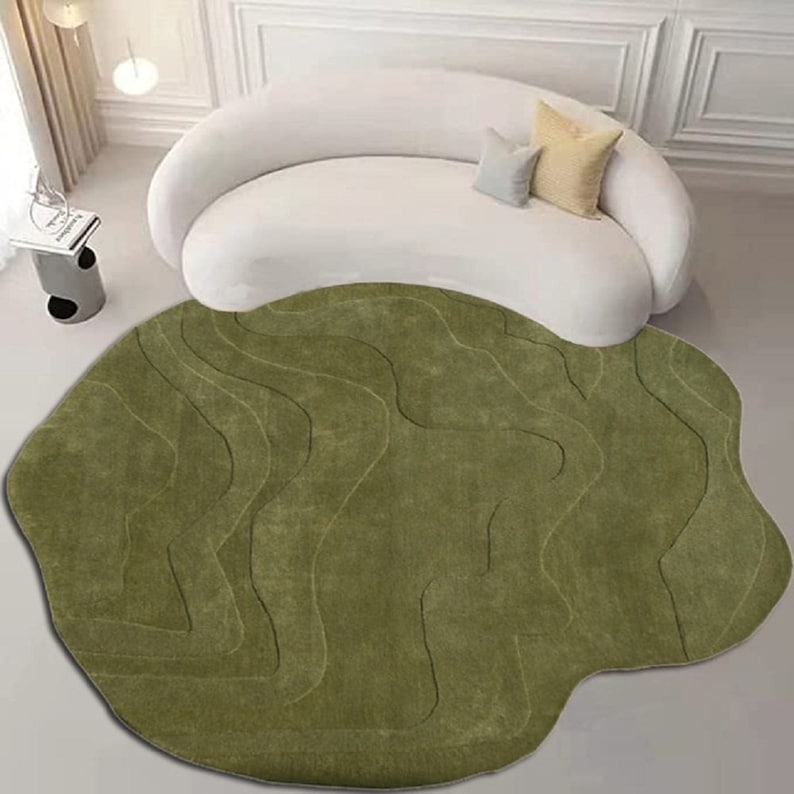 Irregular Shape Unique Modern Rug