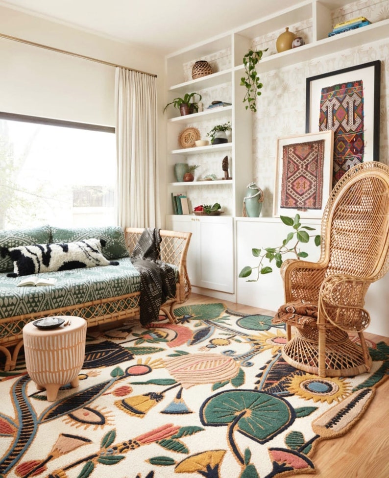 Loloi Optimism Hand Tufted Floral Area Rug for Living Room & Bedroom