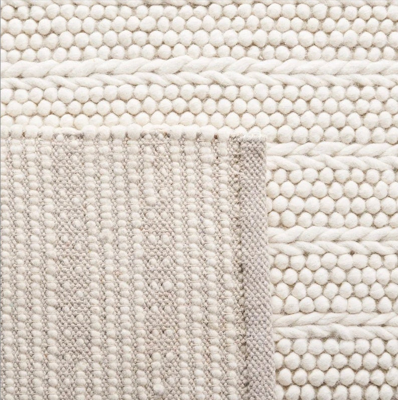 Handwoven Chunky Wool Rug