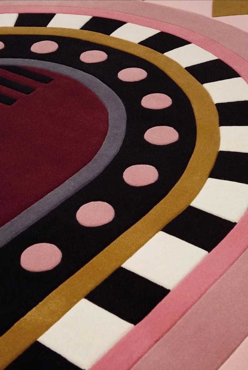 Oval Shape Modern Rug
