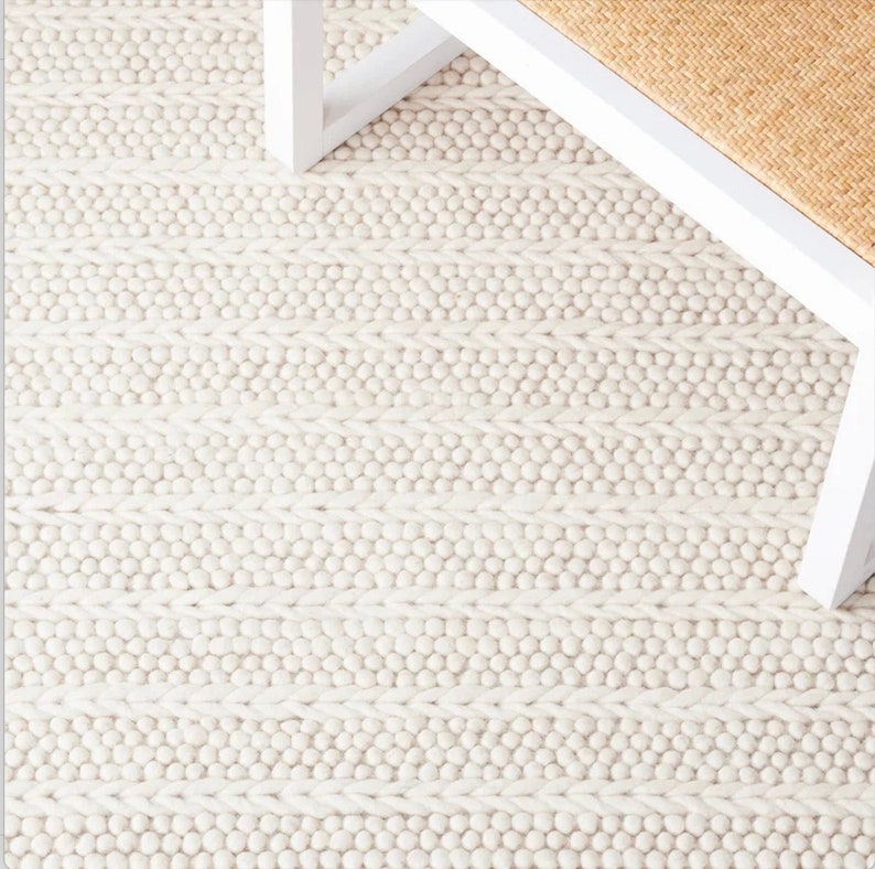 Handwoven Chunky Wool Rug