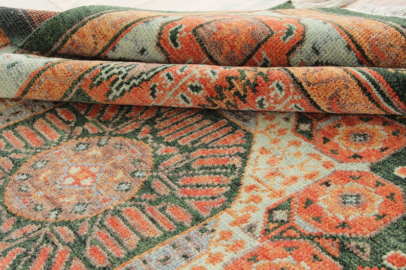 Mamluk Design Modern Oushak Hand Knotted Rug