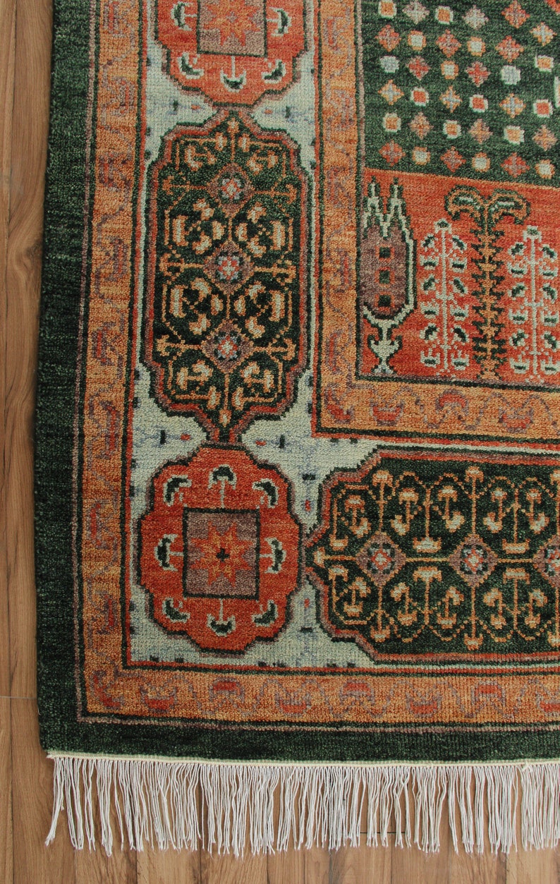 Mamluk Design Modern Oushak Hand Knotted Rug