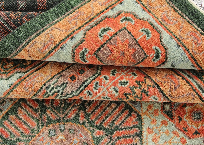 Mamluk Design Modern Oushak Hand Knotted Rug
