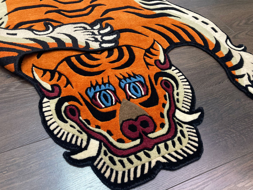 Tibetan Tiger Shape Rug