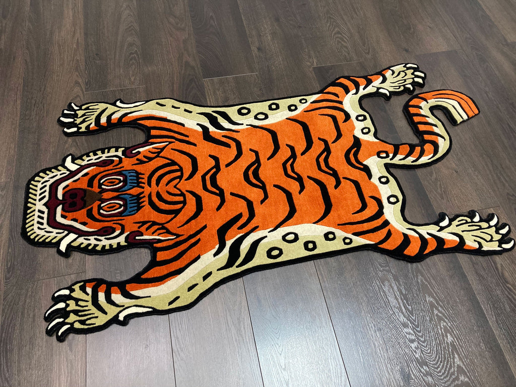 Himalayan Tiger Shape Rug