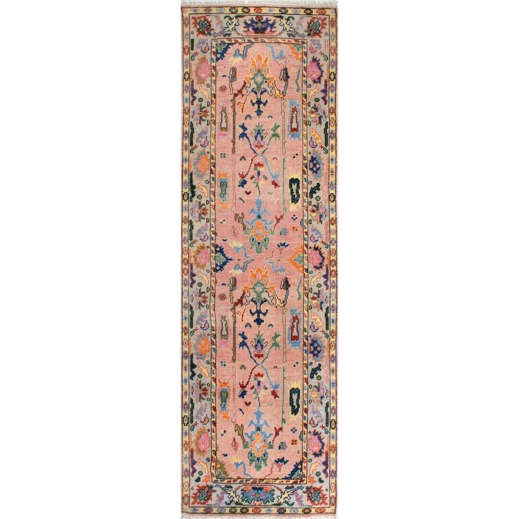 Vivian Hand Knotted Oushak Runner Rug