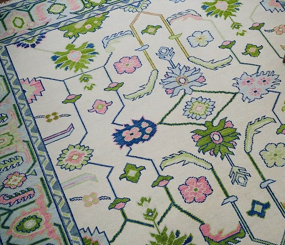 Vivian Hand Knotted Oushak Rug