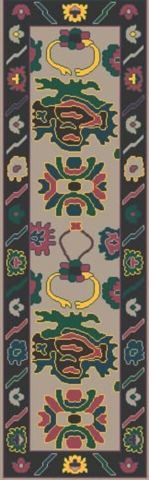 Vivian Hand Knotted Oushak Rug
