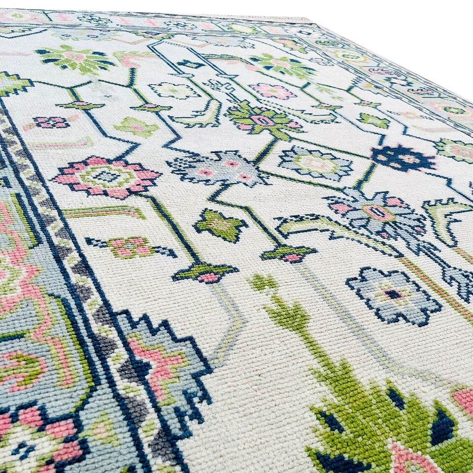 Vivian Hand Knotted Oushak Rug