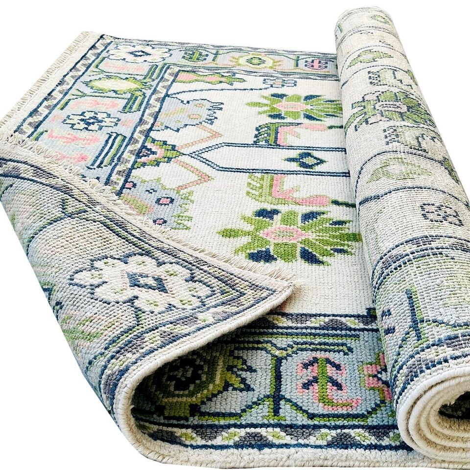 Vivian Hand Knotted Oushak Rug
