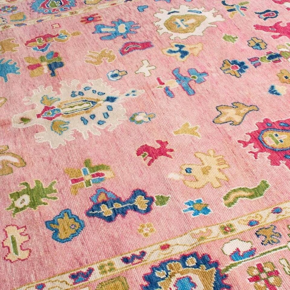 Vivian Hand Knotted Oushak Rug