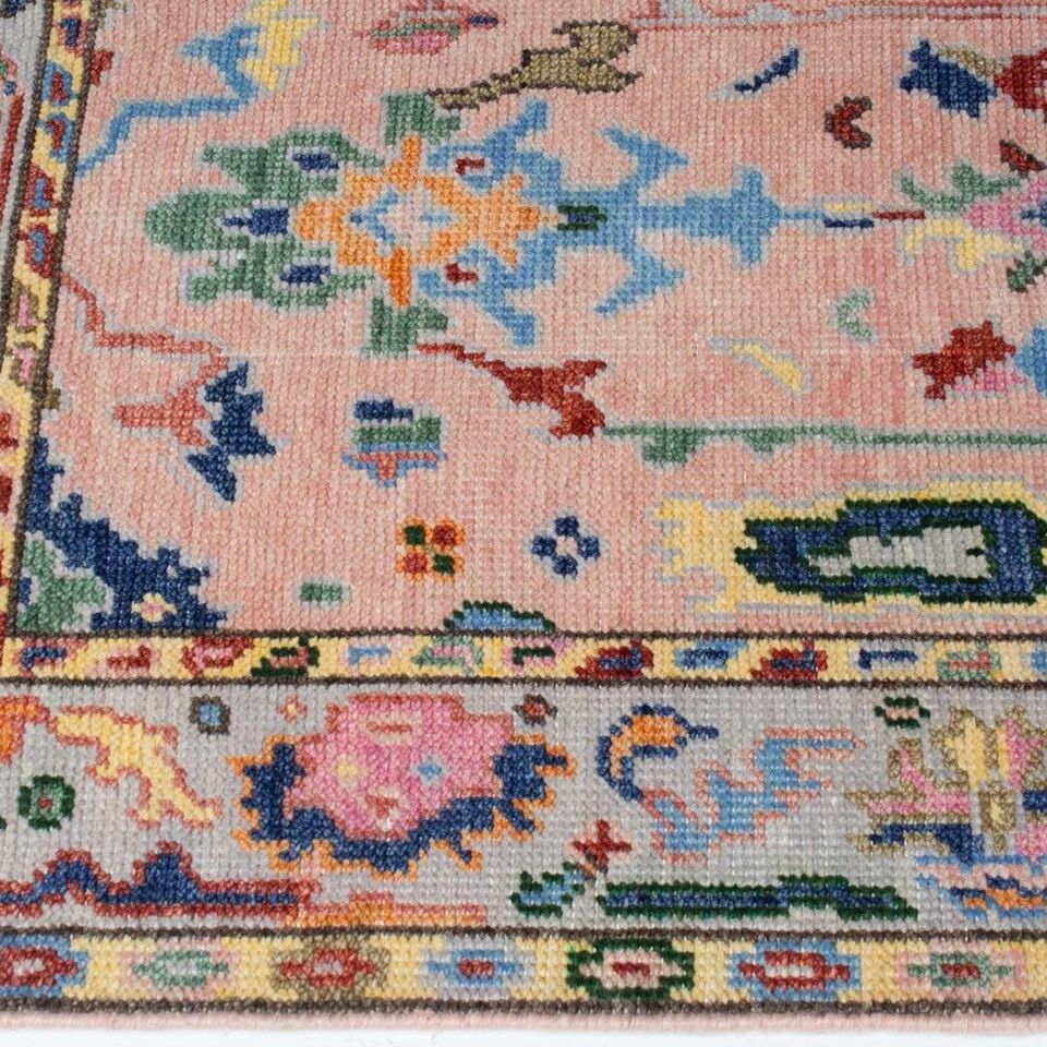 Vivian Hand Knotted Oushak Runner Rug