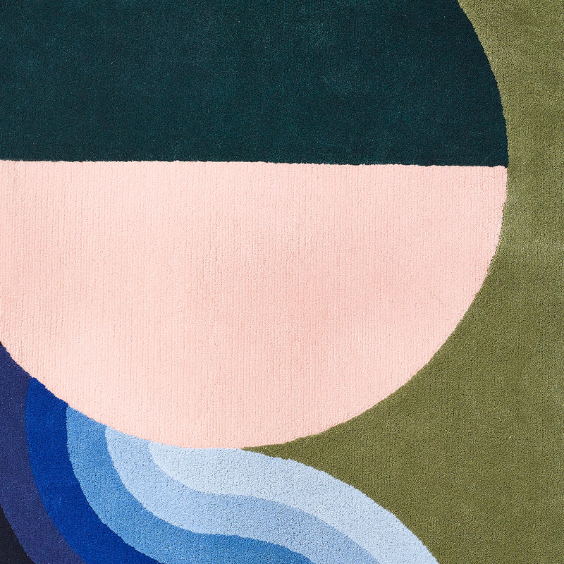 Irregular Shape Modern Rug